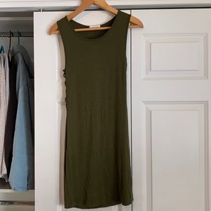 LA Hearts green bodycon dress